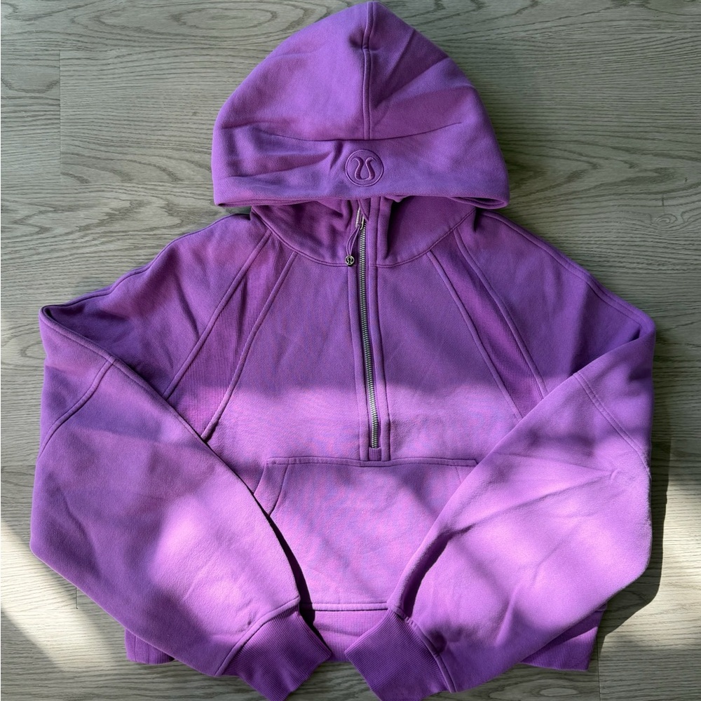Lululemon Scuba Oversized Half-Zip Hoodie – Size XS/S – Moonlight Magenta